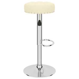 vidaXL Tabourets de bar 2 pcs Tissu Crème
