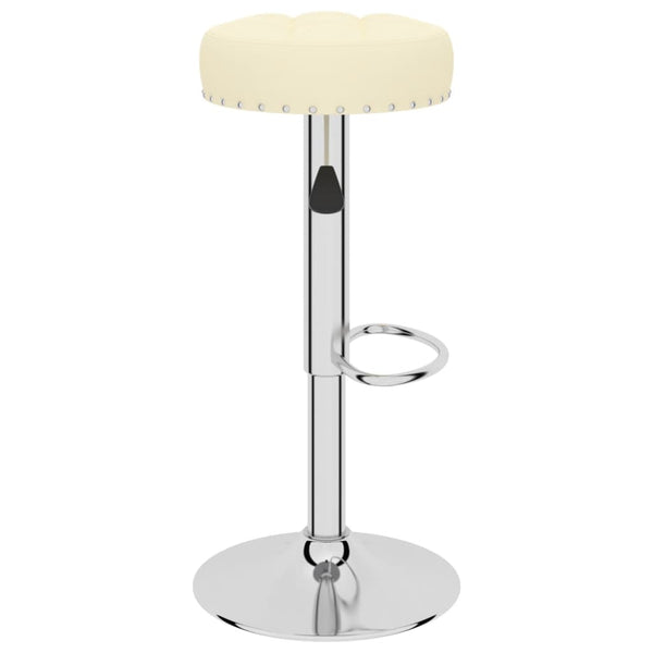 vidaXL Tabourets de bar 2 pcs Tissu Crème