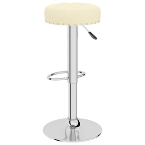 vidaXL Tabourets de bar 2 pcs Tissu Crème