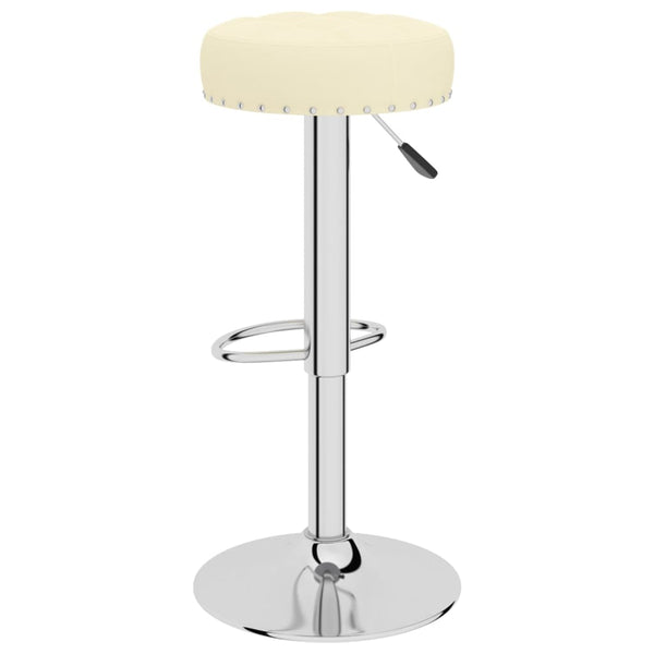 vidaXL Tabourets de bar 2 pcs Tissu Crème