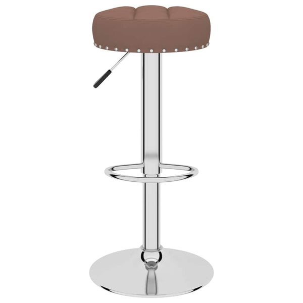 Barhocker 2er Set Braun Stoff