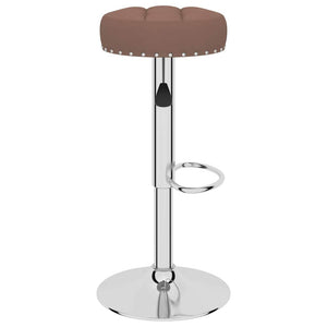 Barhocker 2er Set Braun Stoff