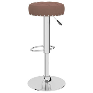 Barhocker 2er Set Braun Stoff