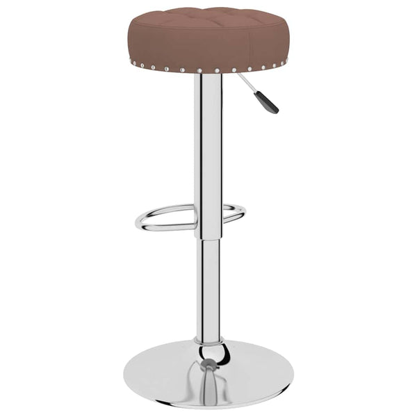 Barhocker 2er Set Braun Stoff