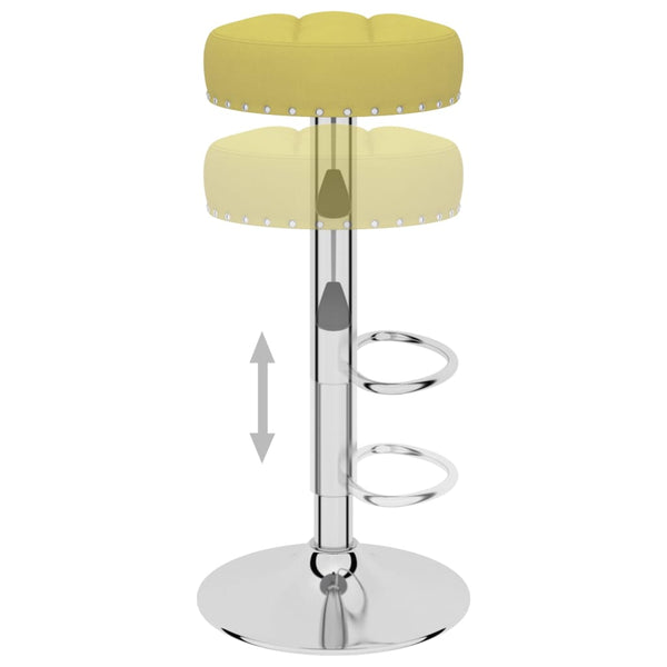 vidaXL Tabourets de bar 2 pcs Tissu vert