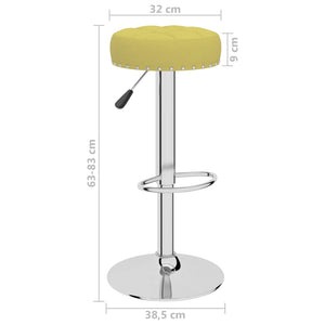 vidaXL Tabourets de bar 2 pcs Tissu vert
