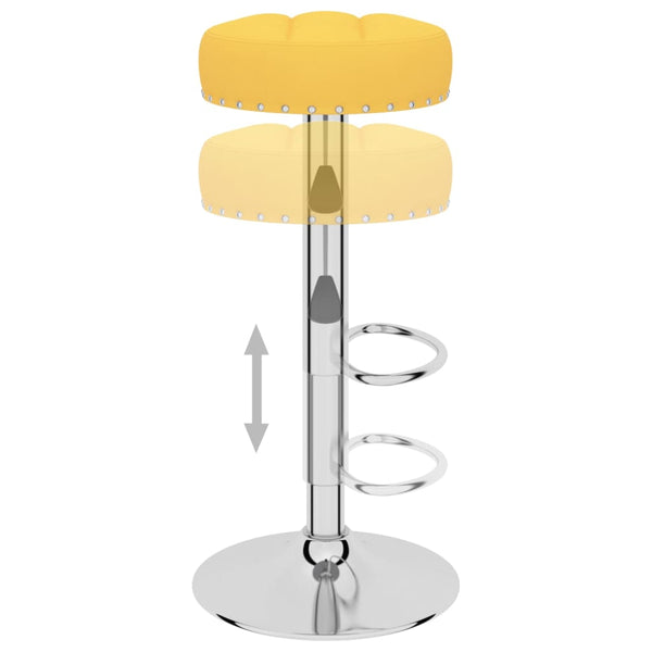 Barhocker 2 Stk. Senfgelb Stoff