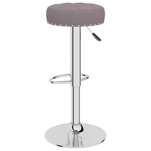 vidaXL Bar Stools 2 pcs Taupe Fabric