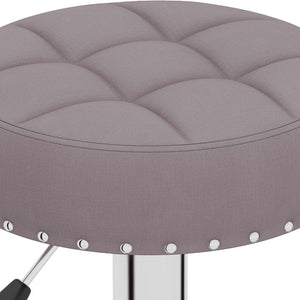 vidaXL Bar Stools 2 pcs Taupe Fabric