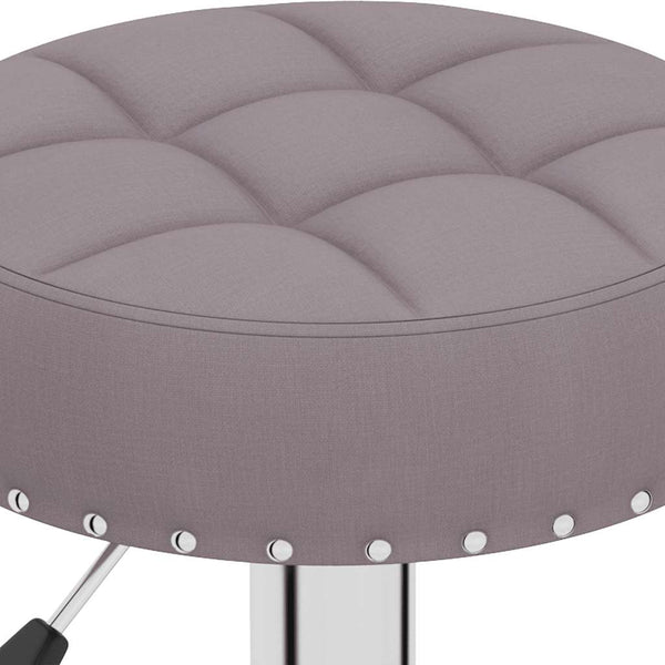 vidaXL Bar Stools 2 pcs Taupe Fabric