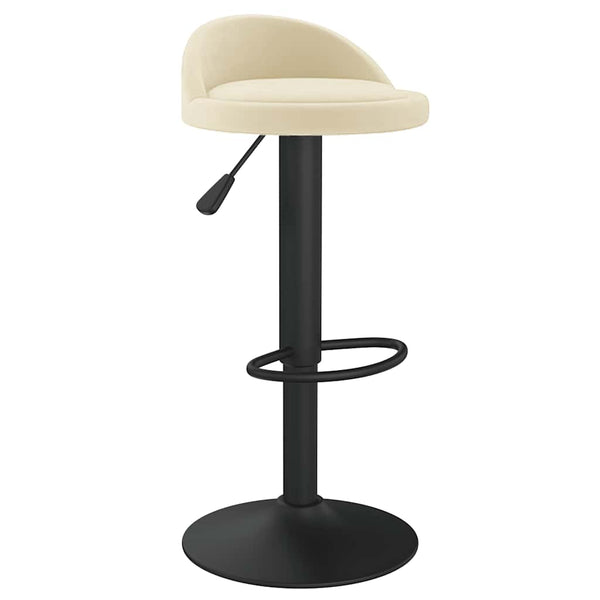 Creme Samt Barhocker