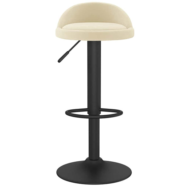 Creme Samt Barhocker