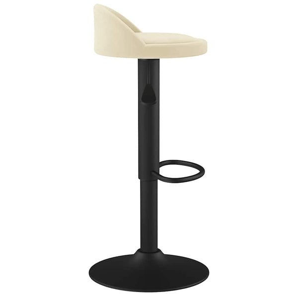 Creme Samt Barhocker