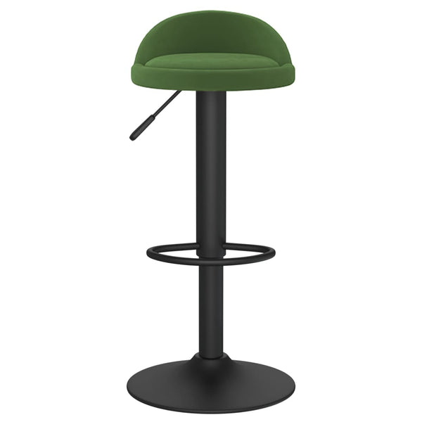 vidaXL Tabouret de bar vert foncé velours
