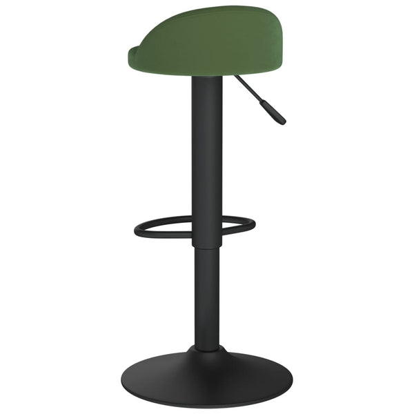 vidaXL Tabouret de bar vert foncé velours