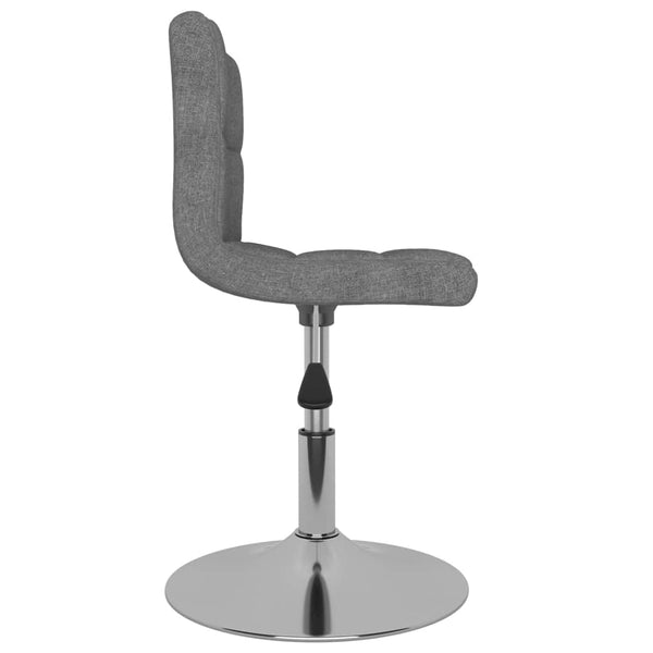 vidaXL Tabouret de bar pivotant gris clair en tissu