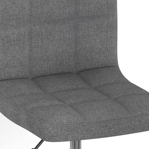 vidaXL Tabouret de bar pivotant gris clair en tissu