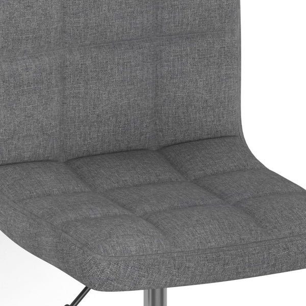 vidaXL Tabouret de bar pivotant gris clair en tissu