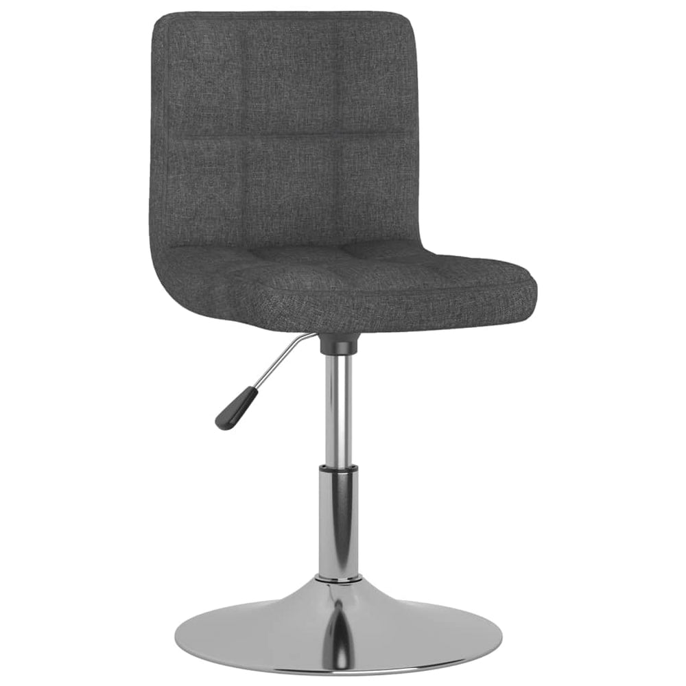 Drehbarer Barhocker Dunkelgrau Stoff