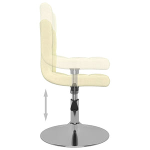 Drehbarer Barhocker Creme Stoff