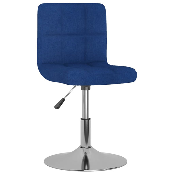 Drehbarer Barhocker, blauer Stoff