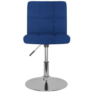 Drehbarer Barhocker, blauer Stoff