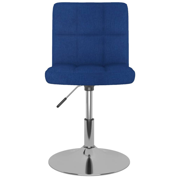 Drehbarer Barhocker, blauer Stoff