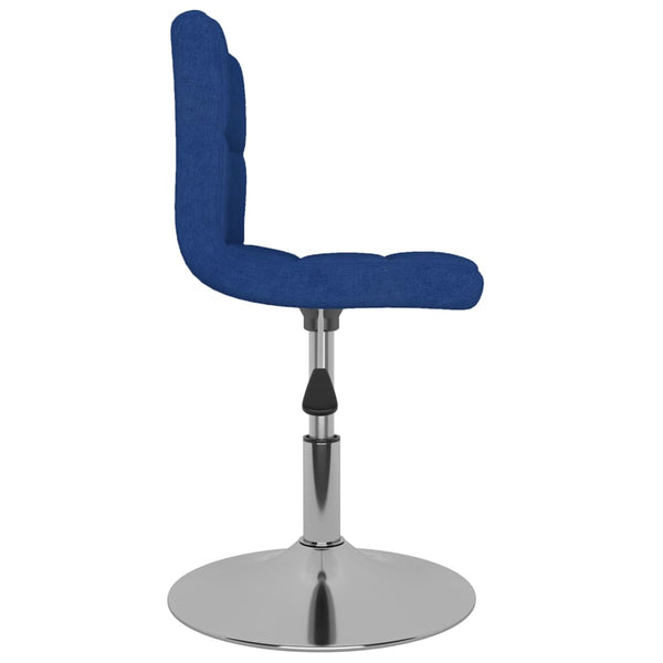 Drehbarer Barhocker, blauer Stoff