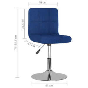 Drehbarer Barhocker, blauer Stoff