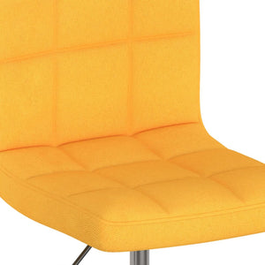 Gelber Drehbarer Barhocker Stoff