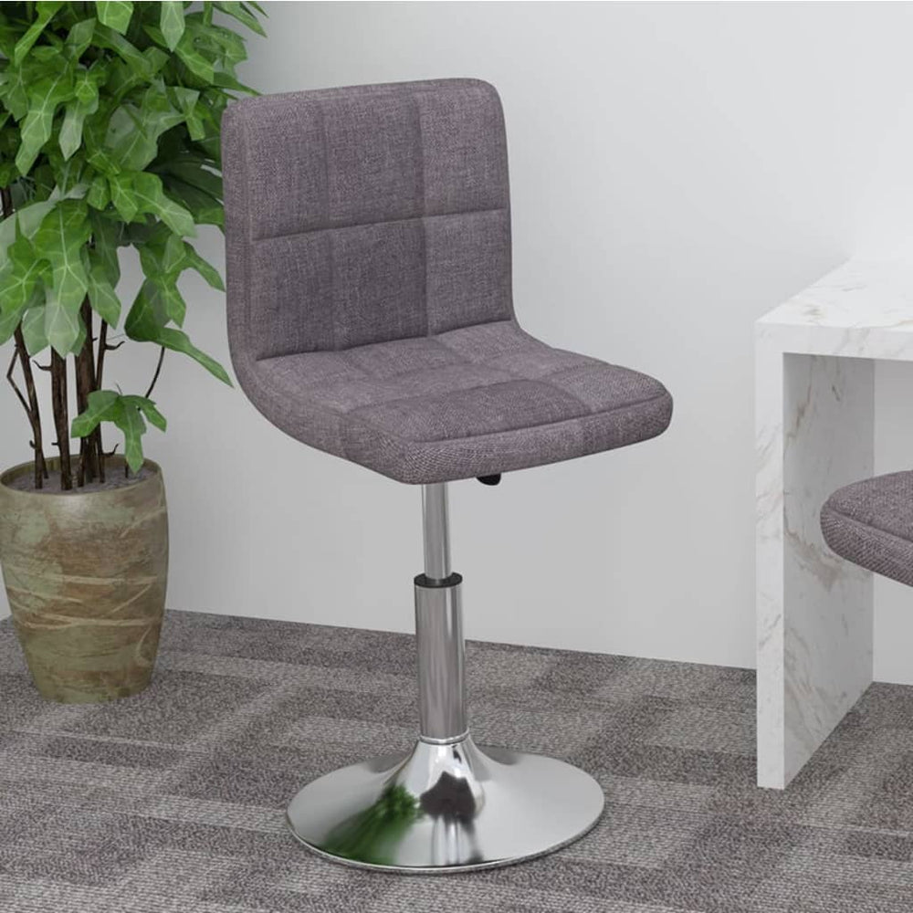 Drehbarer Barhocker Taupe Stoff
