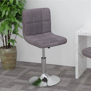 Drehbarer Barhocker Taupe Stoff