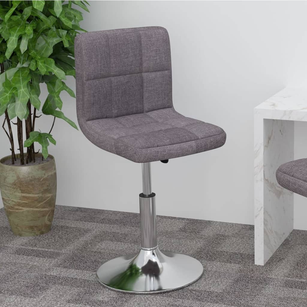 Drehbarer Barhocker Taupe Stoff