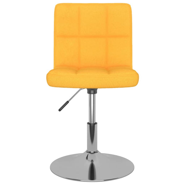 Gelbe Drehstühle für Esszimmer, 2er Set