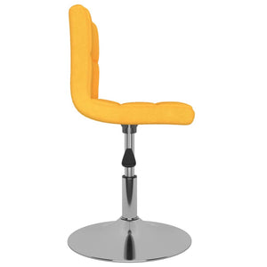 Gelbe Drehstühle für Esszimmer, 2er Set