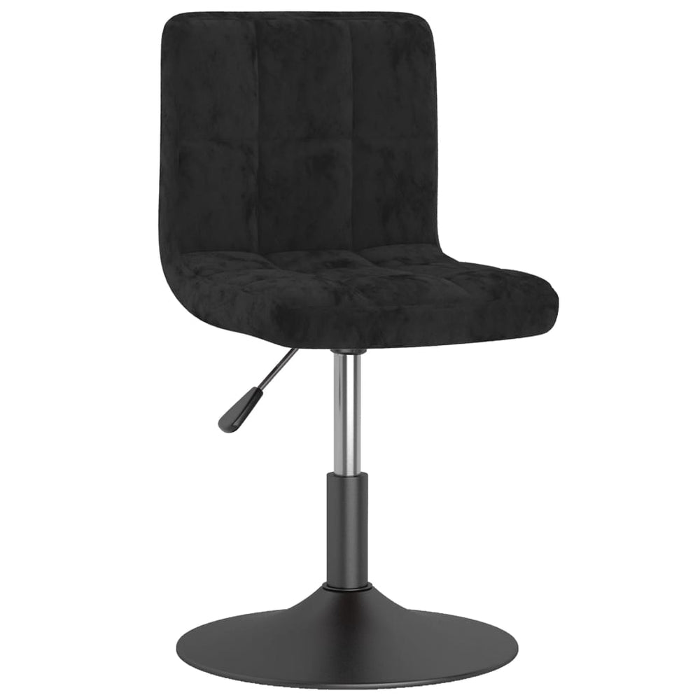 Drehbarer Barhocker Schwarz Samt