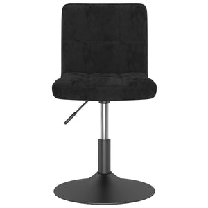 Drehbarer Barhocker Schwarz Samt