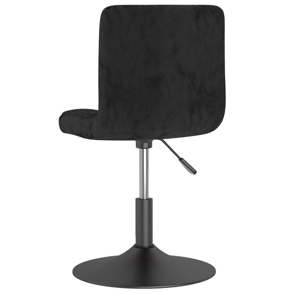 Drehbarer Barhocker Schwarz Samt