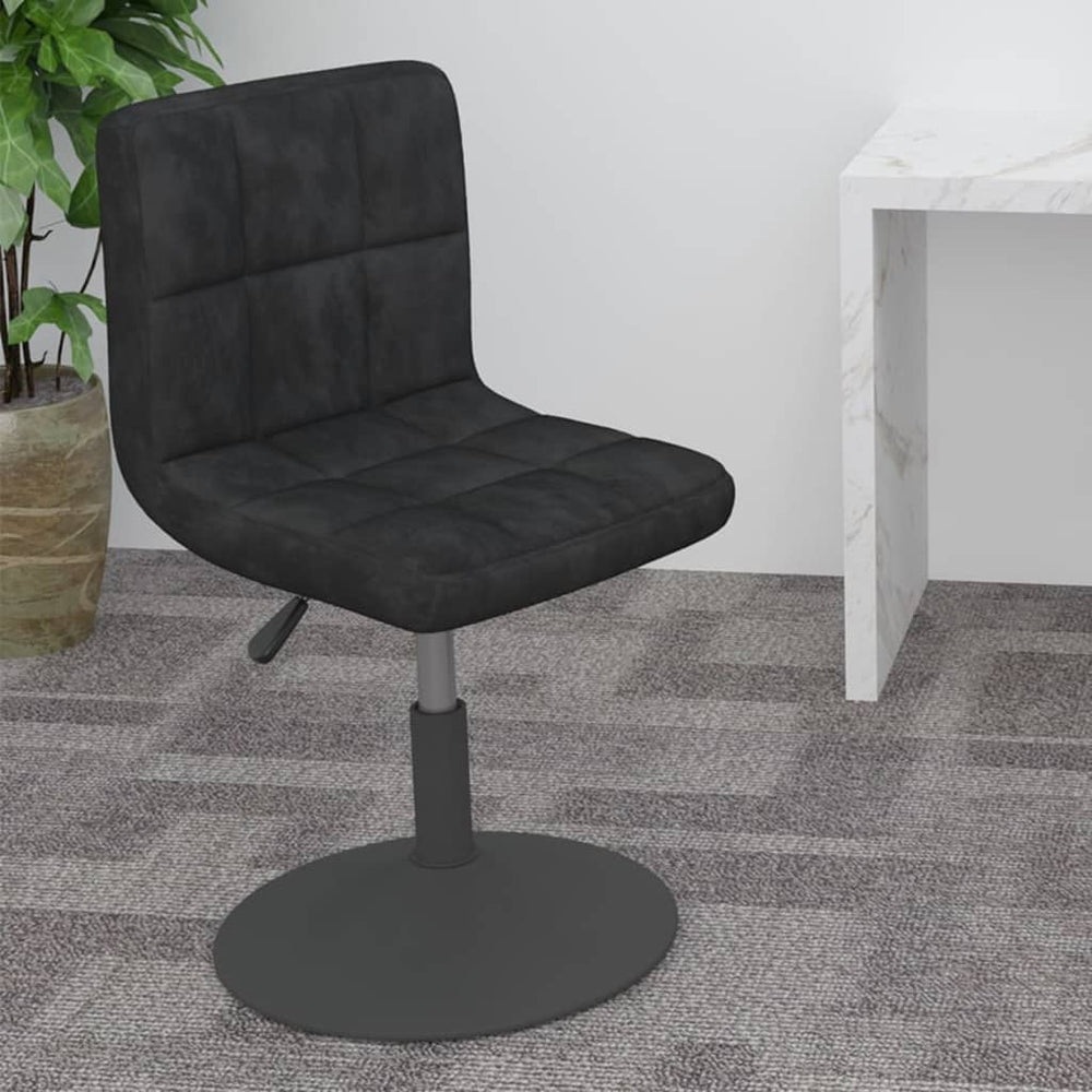 Drehbarer Barhocker Schwarz Samt