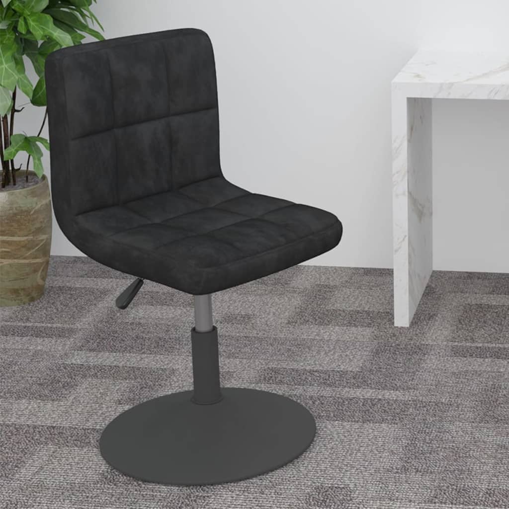 Drehbarer Barhocker Schwarz Samt