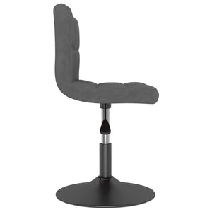 vidaXL Tabouret de bar pivotant Gris foncé Velours