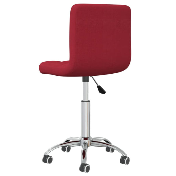 Drehbarer Bürostuhl Weinrot Stoff