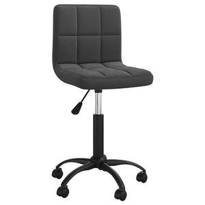 Schwarzer Drehstuhl Samt Bürostuhl