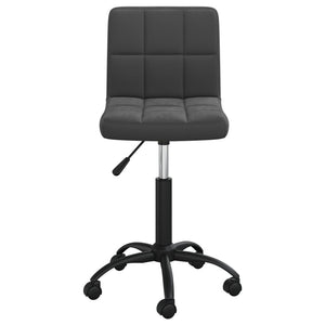 Schwarzer Drehstuhl Samt Bürostuhl