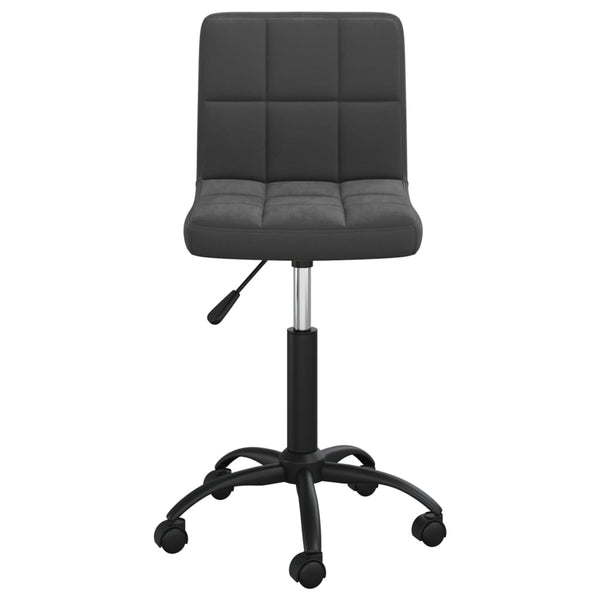Schwarzer Drehstuhl Samt Bürostuhl
