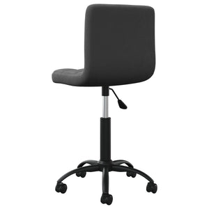 Schwarzer Drehstuhl Samt Bürostuhl