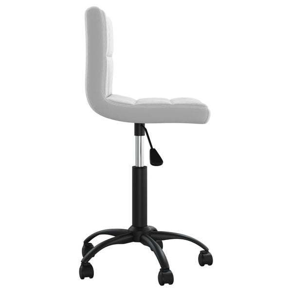 vidaXL Chaise de Bureau Pivotante Gris Clair Velours