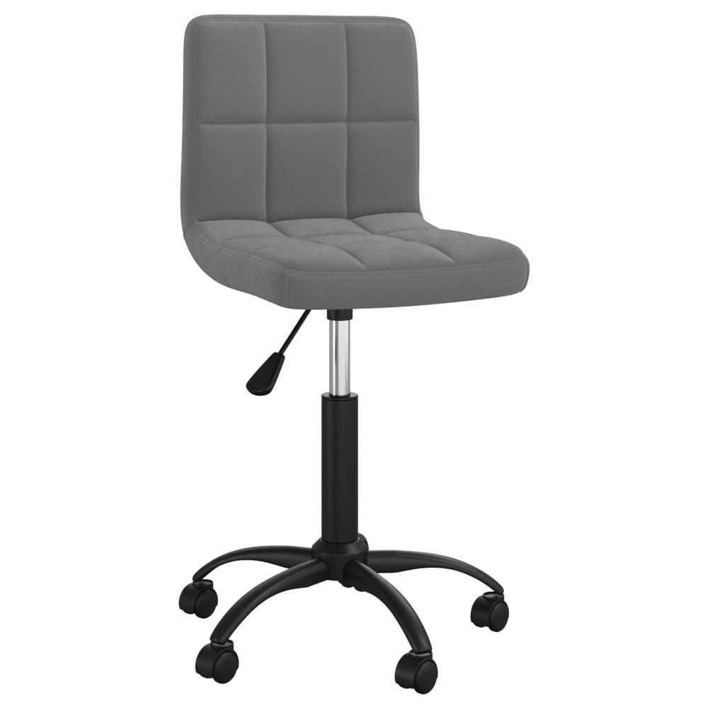 Drehbarer Bürostuhl Dunkelgrau Samt