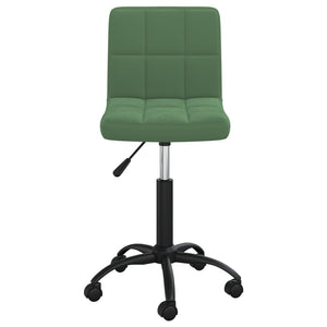 Drehbarer Bürostuhl Dunkelgrün Samt