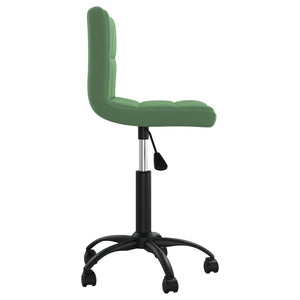 Drehbarer Bürostuhl Dunkelgrün Samt